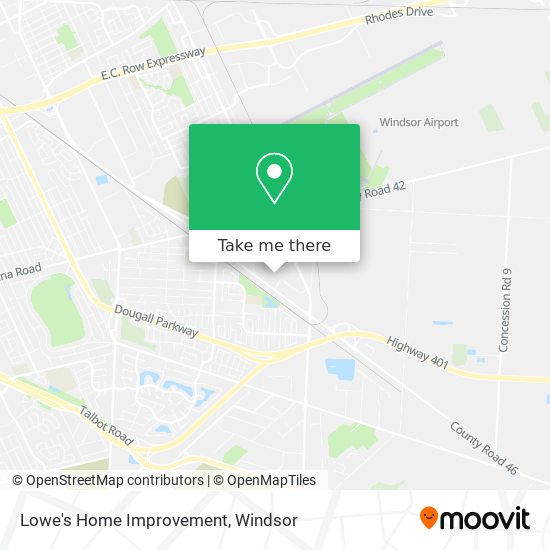 Lowe's Home Improvement map