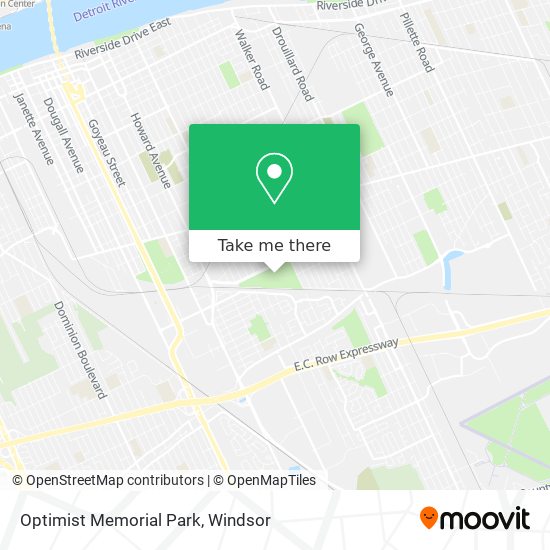 Optimist Memorial Park plan