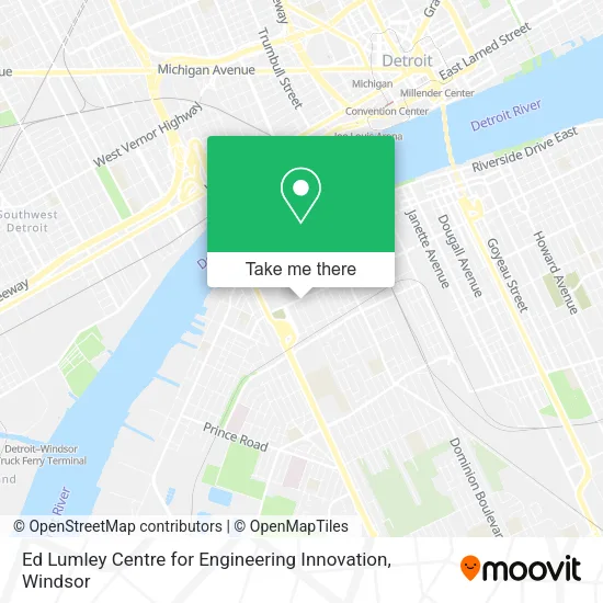 Ed Lumley Centre for Engineering Innovation map