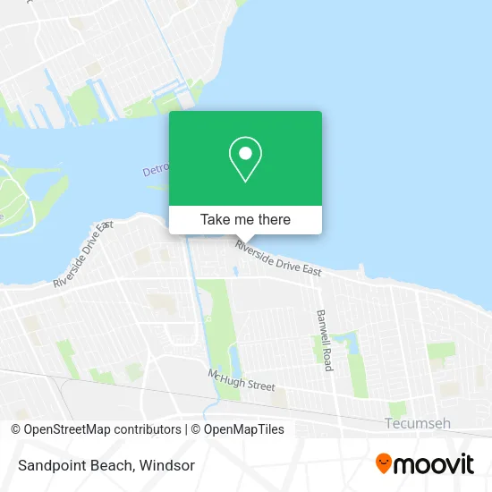 Sandpoint Beach map