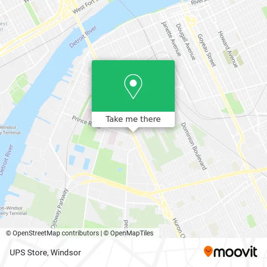 UPS Store map