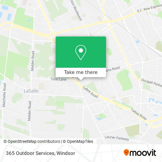 365 Outdoor Services map