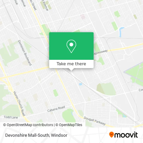 Devonshire Mall-South map