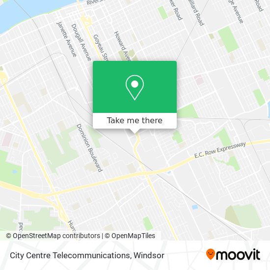 City Centre Telecommunications map