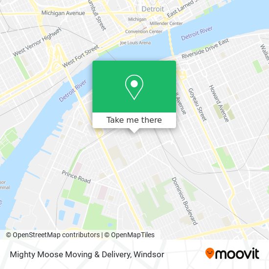 Mighty Moose Moving & Delivery map