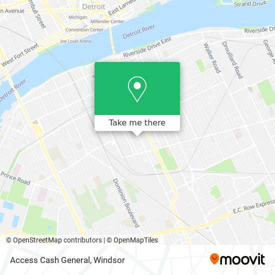 Access Cash General map