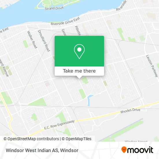 Windsor West Indian AS map