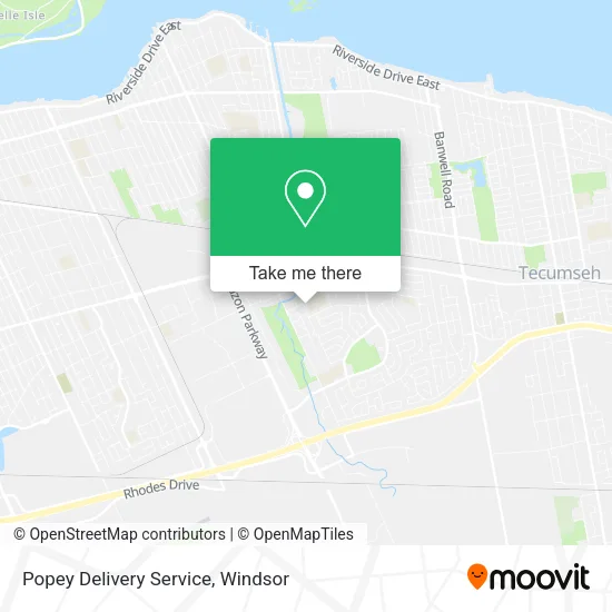 Popey Delivery Service map