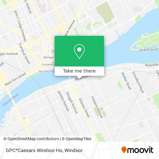 GPC*Caesars Windsor Ho map