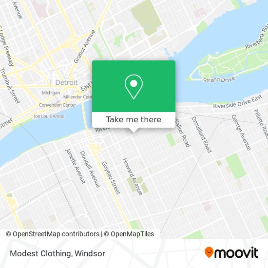 Modest Clothing map