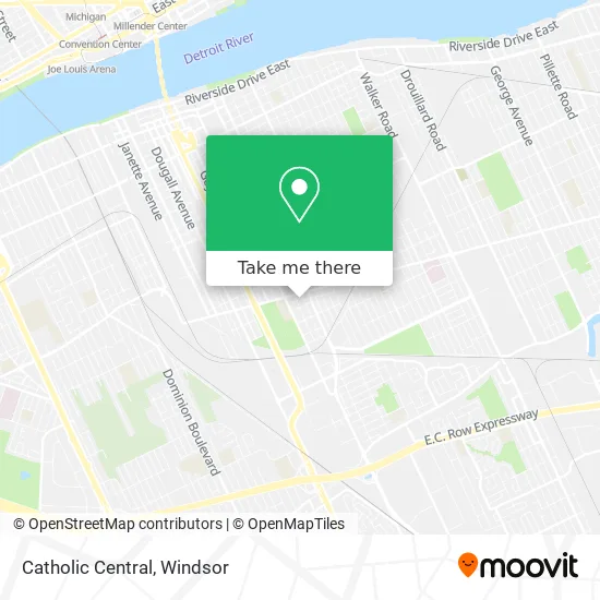 Catholic Central map