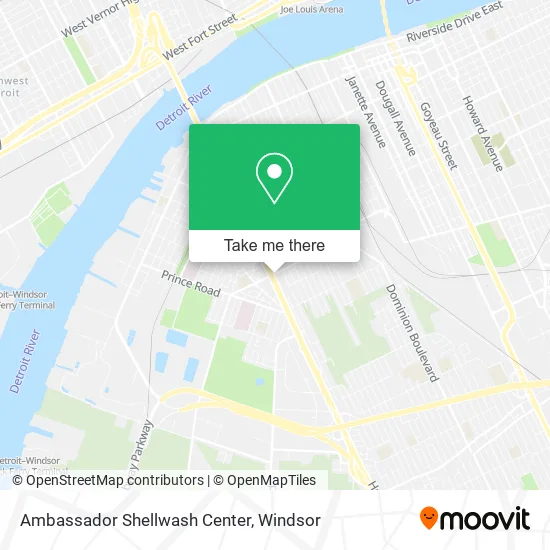 Ambassador Shellwash Center map