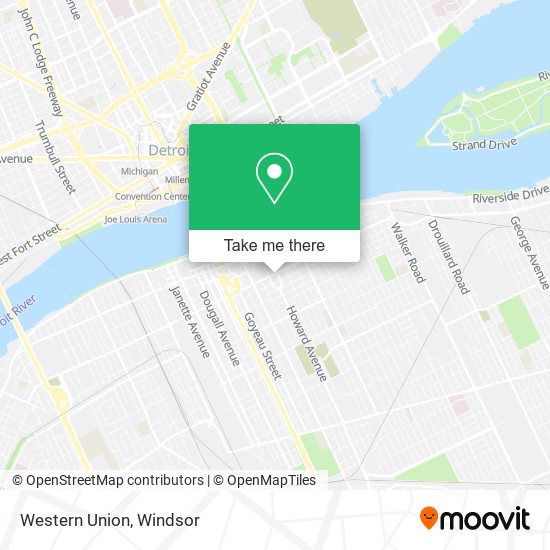 Western Union map