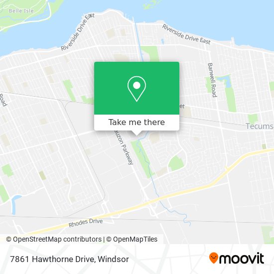 7861 Hawthorne Drive map