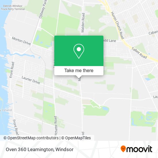 Oven 360 Leamington map