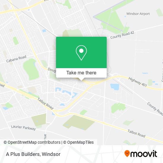A Plus Builders map
