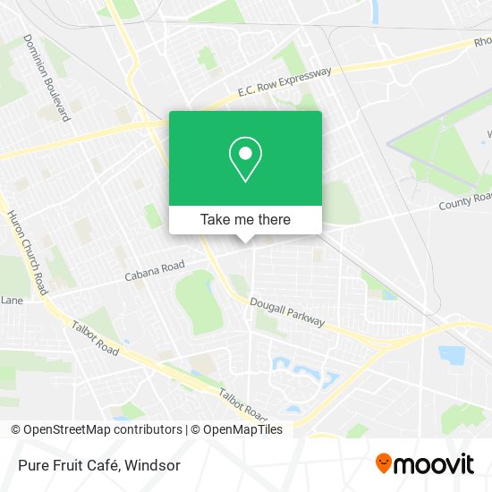 Pure Fruit Café map