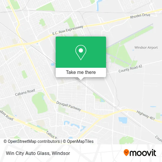 Win City Auto Glass map