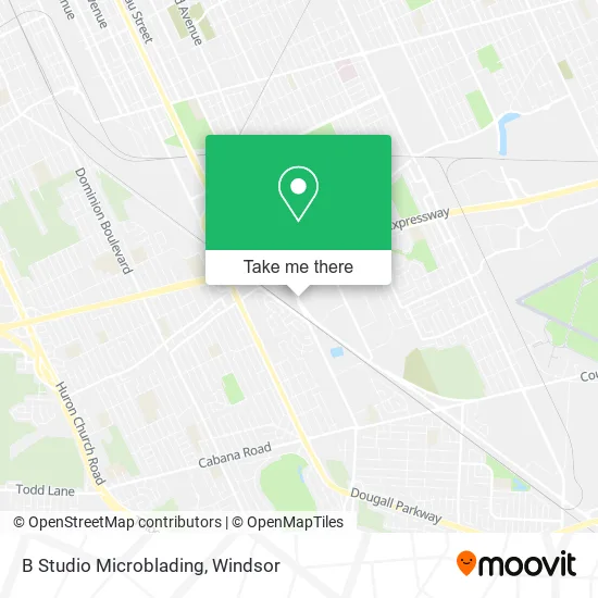 B Studio Microblading map