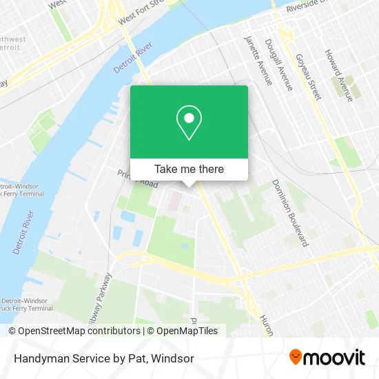 Handyman Service by Pat map