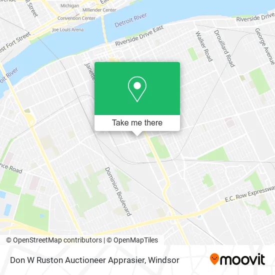 Don W Ruston Auctioneer Apprasier map