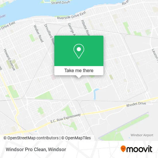 Windsor Pro Clean map