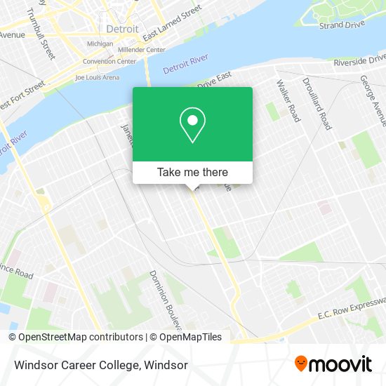 Windsor Career College map