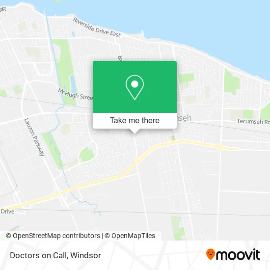 Doctors on Call map