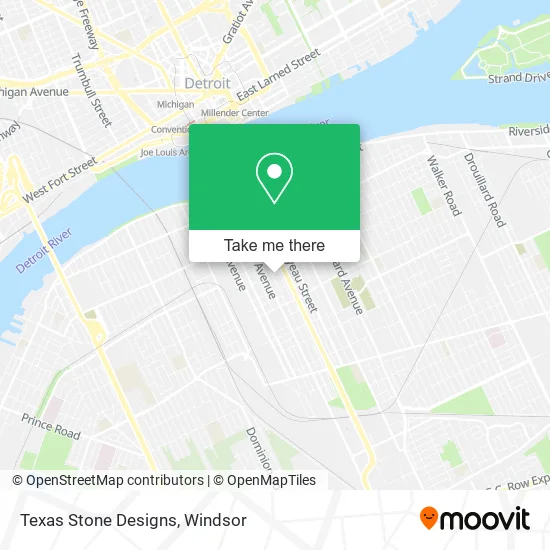 Texas Stone Designs map