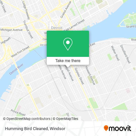 Humming Bird Cleaned map