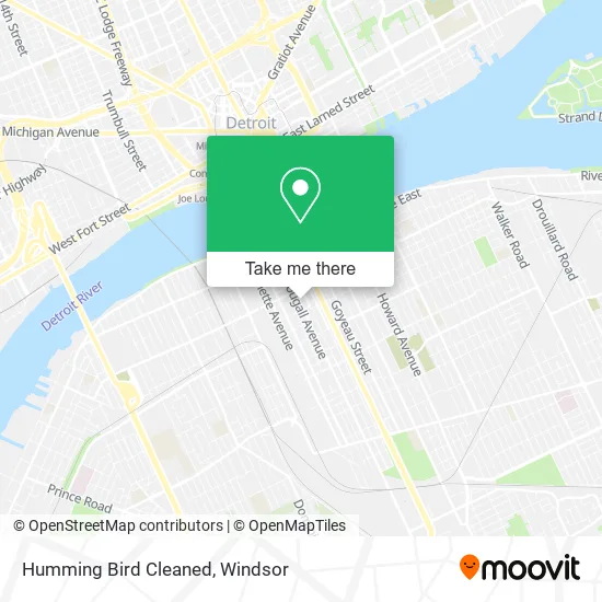 Humming Bird Cleaned map