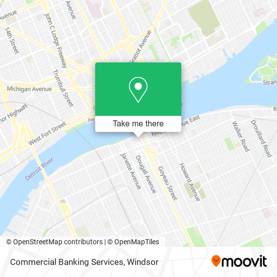 Commercial Banking Services map