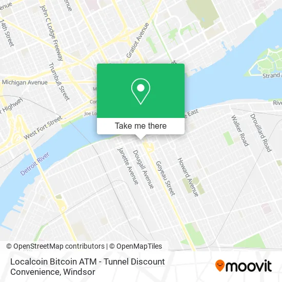 Localcoin Bitcoin ATM - Tunnel Discount Convenience map