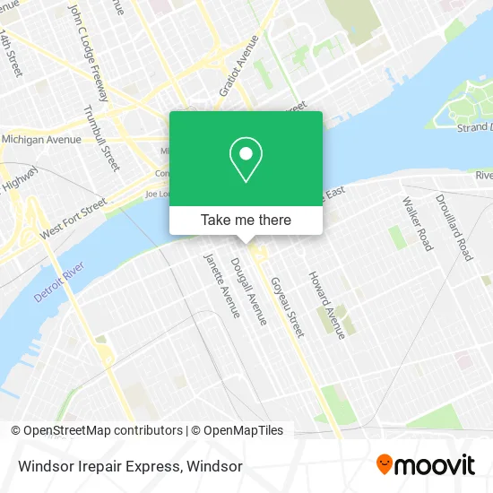 Windsor Irepair Express map
