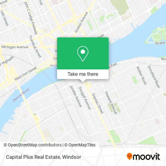Capital Plus Real Estate map