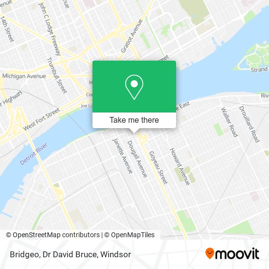 Bridgeo, Dr David Bruce map