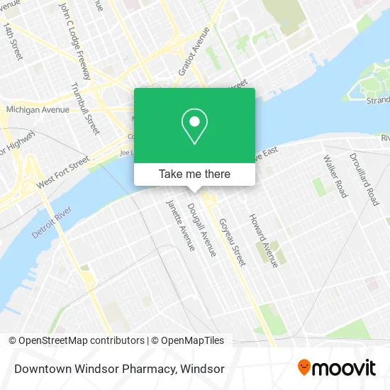 Downtown Windsor Pharmacy map