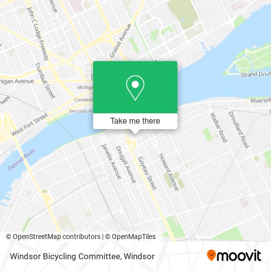 Windsor Bicycling Committee map