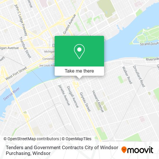 Tenders and Government Contracts City of Windsor Purchasing map