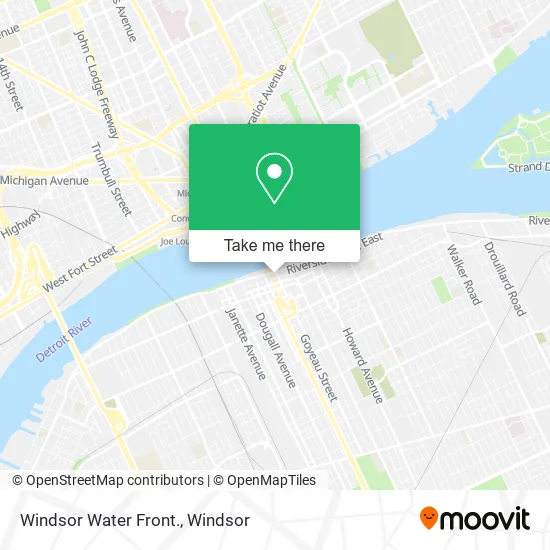 Windsor Water Front. map