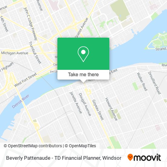 Beverly Pattenaude - TD Financial Planner map