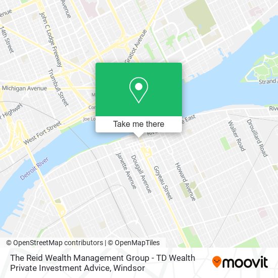 The Reid Wealth Management Group - TD Wealth Private Investment Advice map
