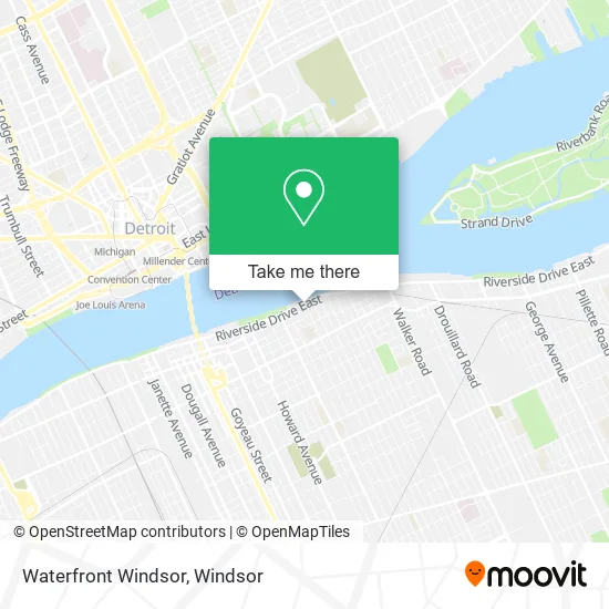 Waterfront Windsor map