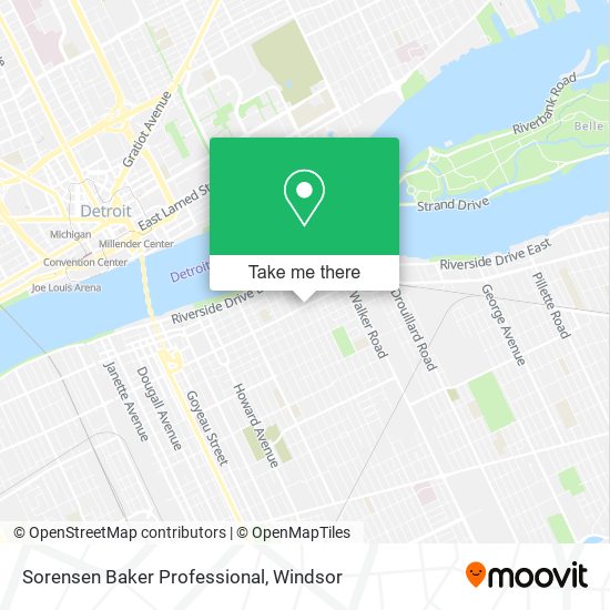 Sorensen Baker Professional map