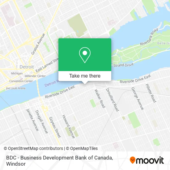 BDC - Business Development Bank of Canada map