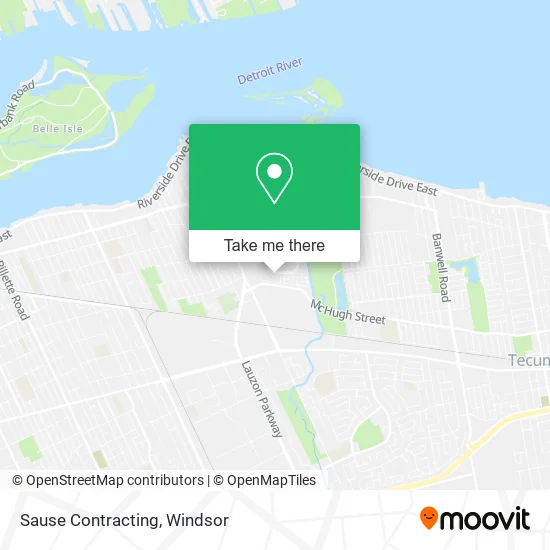 Sause Contracting map