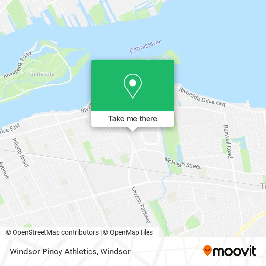 Windsor Pinoy Athletics map