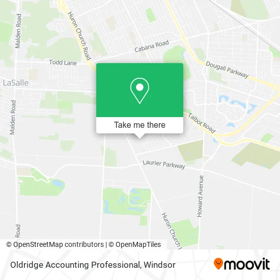 Oldridge Accounting Professional map