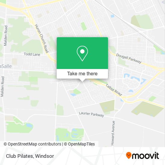 Club Pilates map