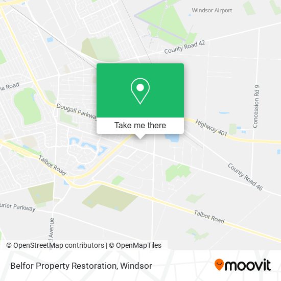 Belfor Property Restoration map